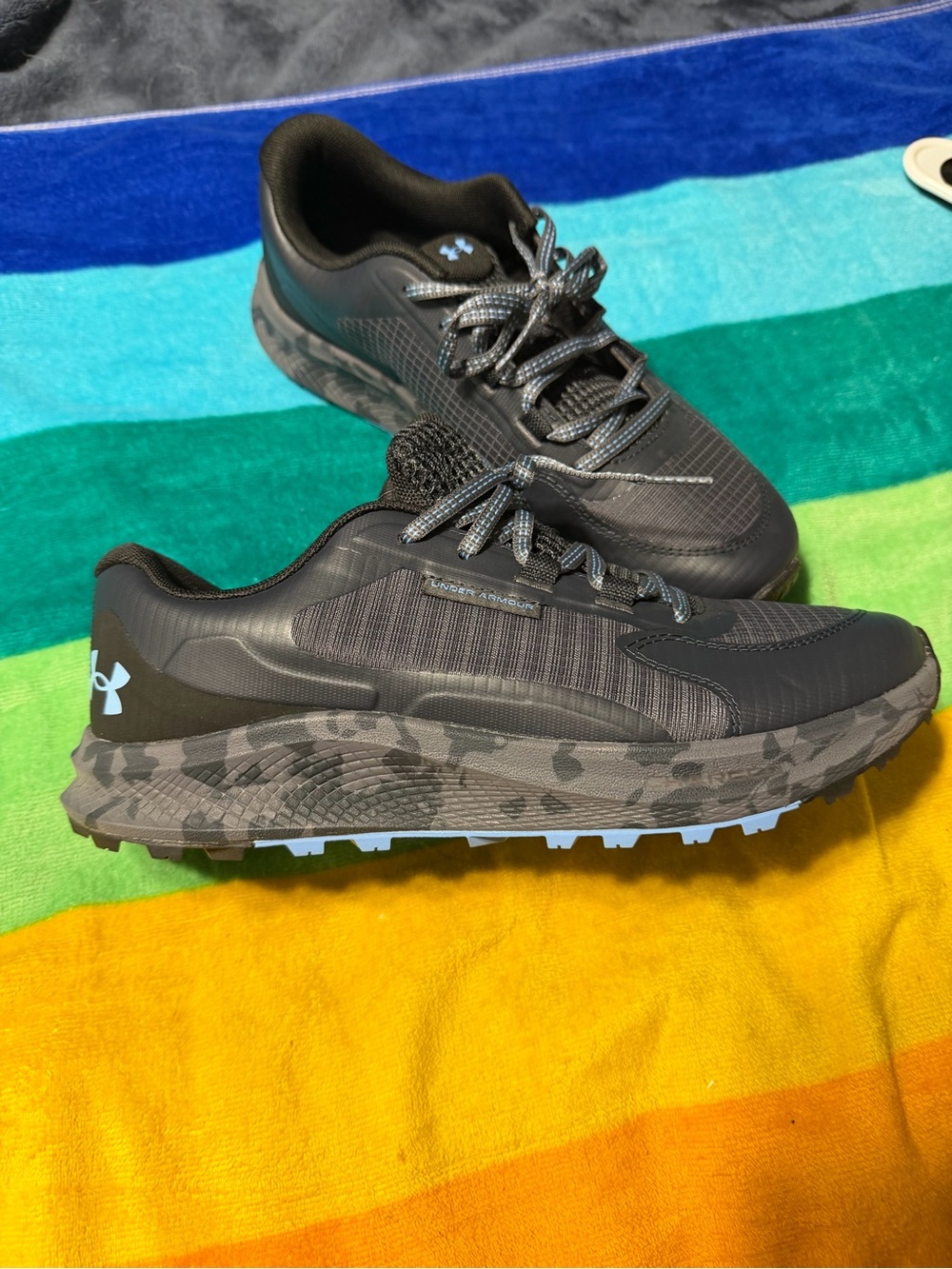 Under Armour women’s Gray Black Trail Running Shoes